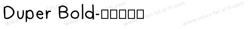 Duper Bold字体转换